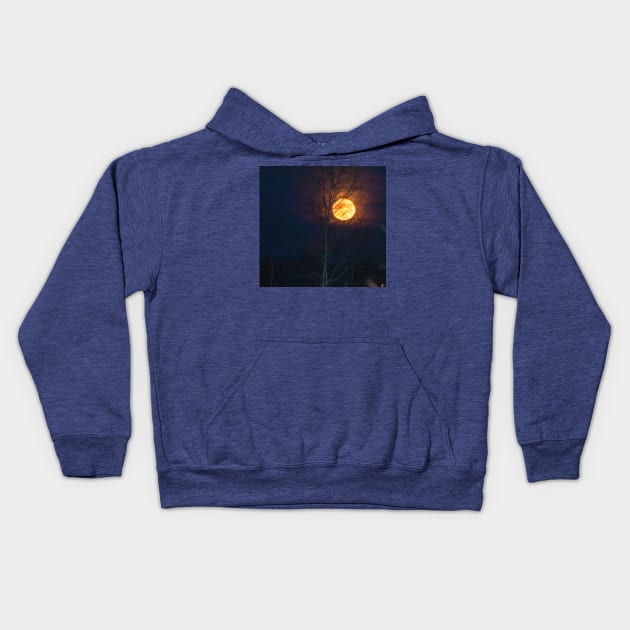 full moon Kids Hoodie by ylleloog